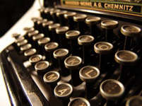 [Photo of typewriter]